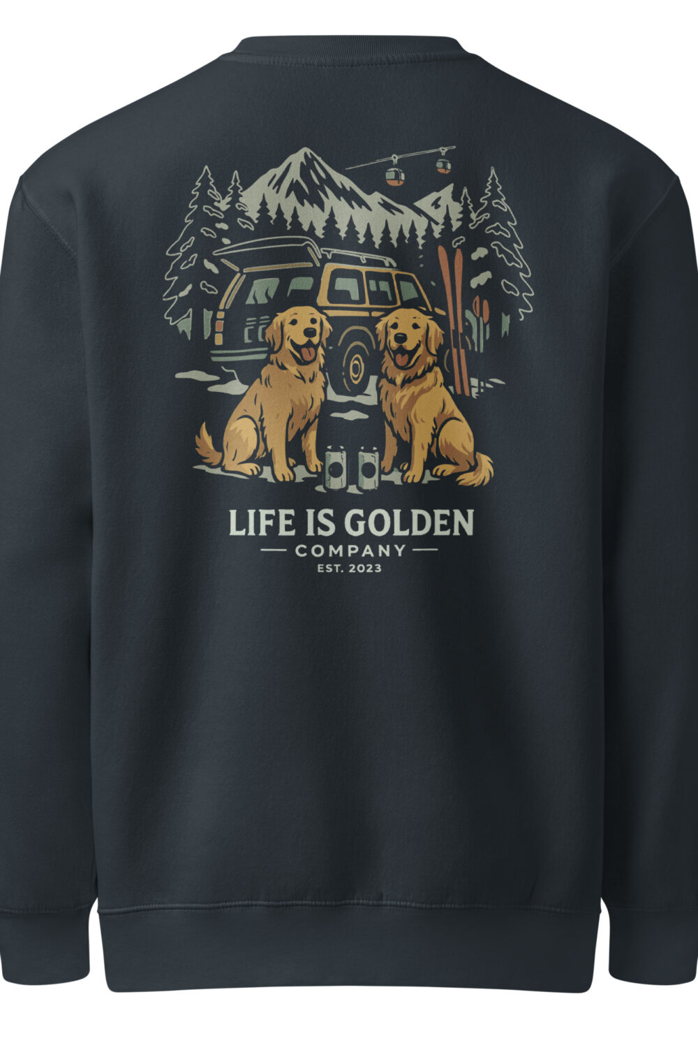 Winter Tailgaiting Unisex premium crew neck sweatshirt