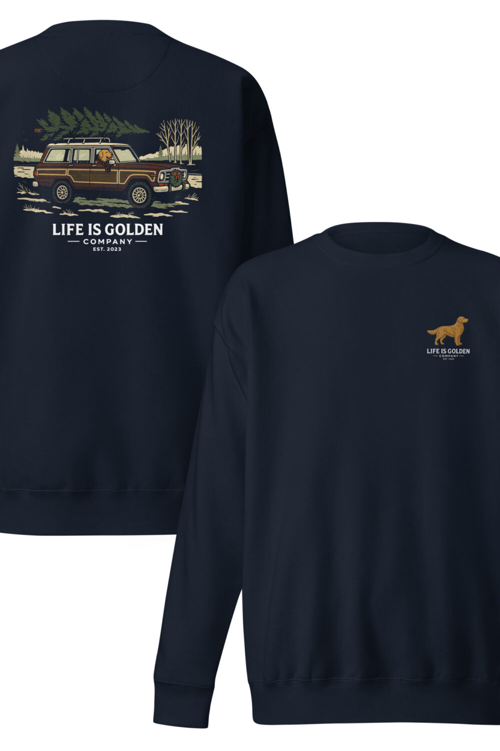 The Heritage Collection Golden Wagoneer Embroidered Unisex Premium Sweatshirt