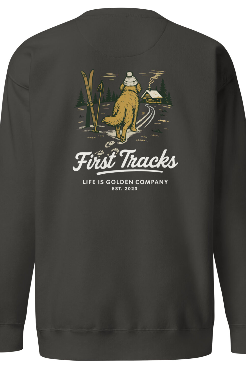 First Tracks - Golden Retriever Edition Unisex Premium Sweatshirt