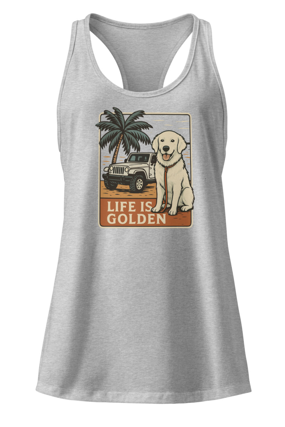 April Women’s fitted racerback tank top