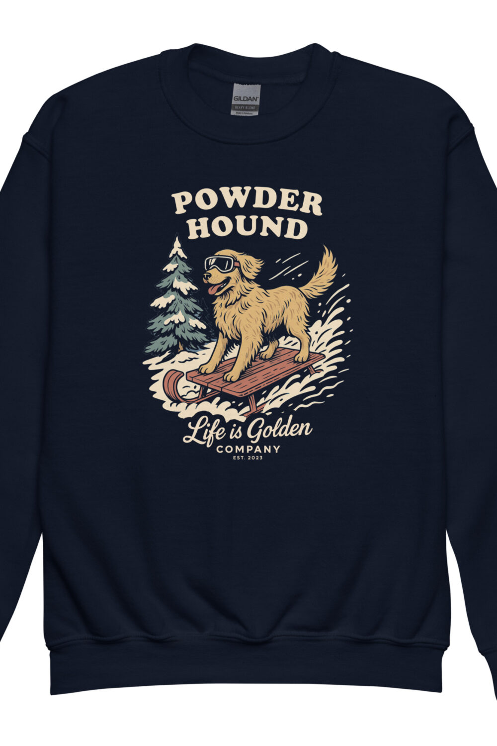 Powder Hound Youth crewneck sweatshirt