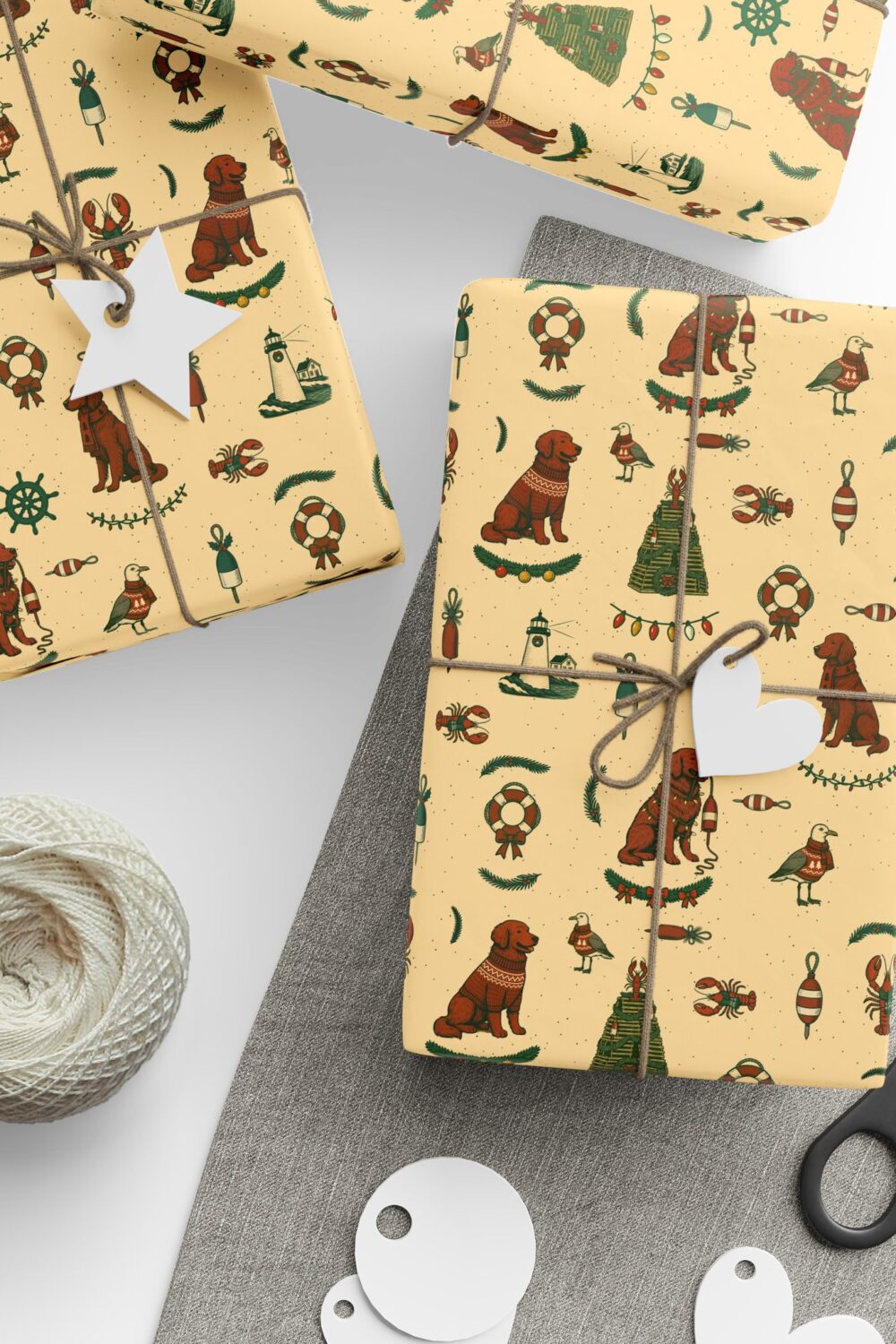 New Engload Coastal Christmas - Red Retriever & Irish Setter Edition