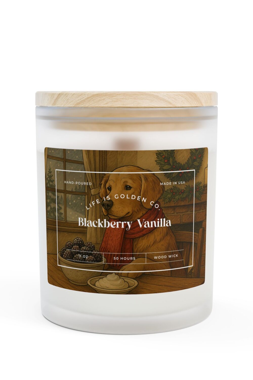 Blackberry Vanilla Wood-Wick Soy Candle