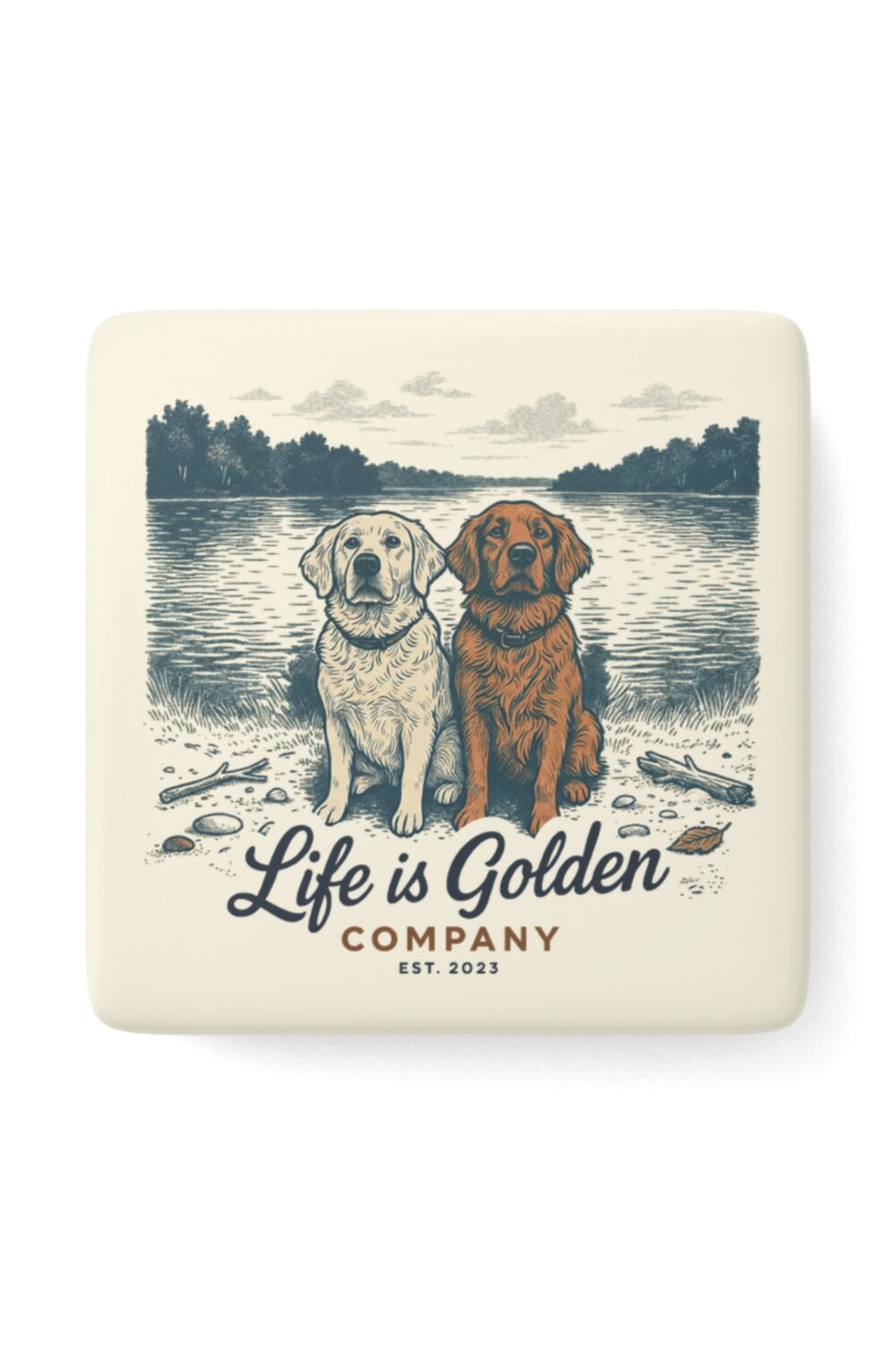 Midwest Lake Pals Ceramic Magnet