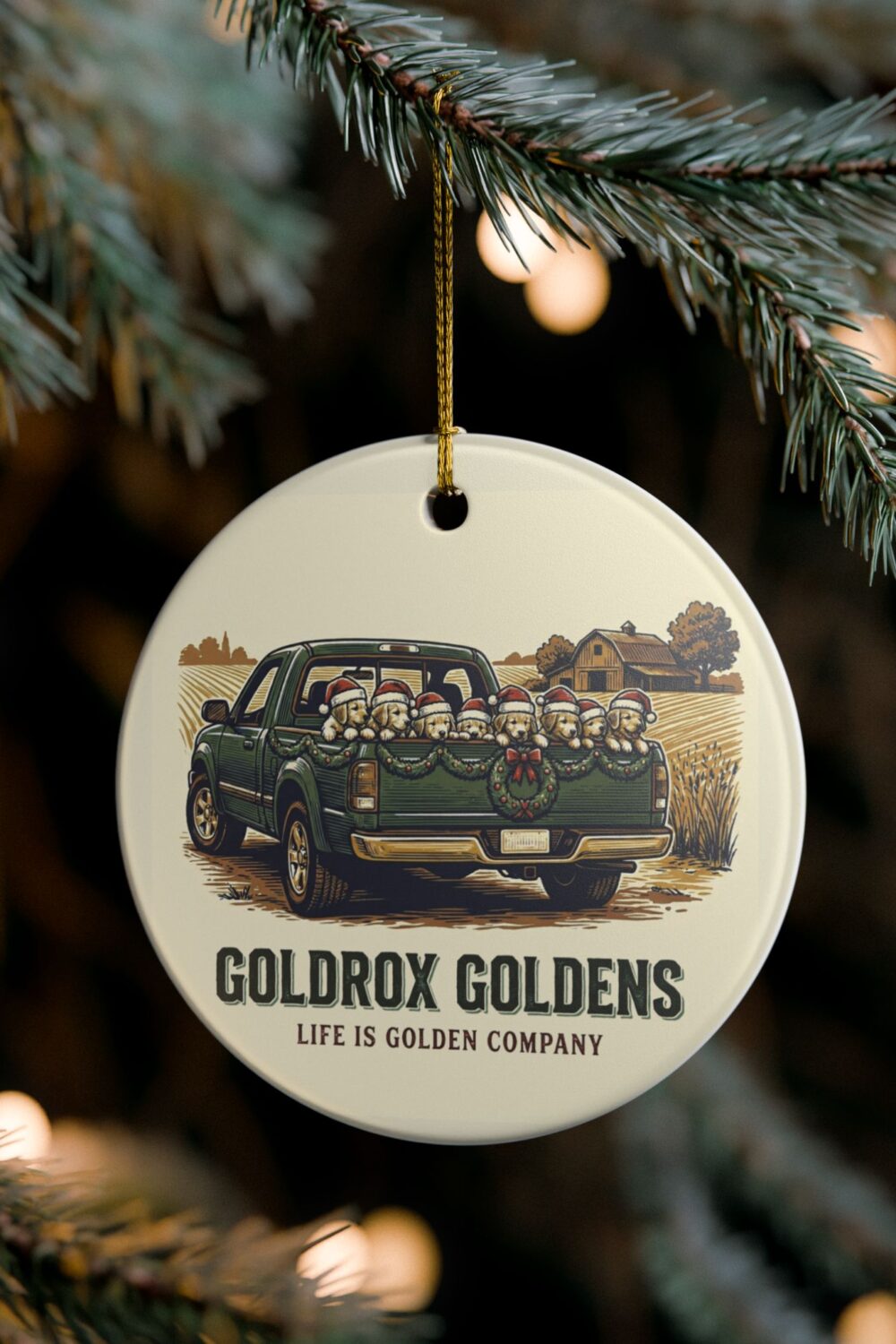 GoldRox - Squad Goals Ceramic Ornament