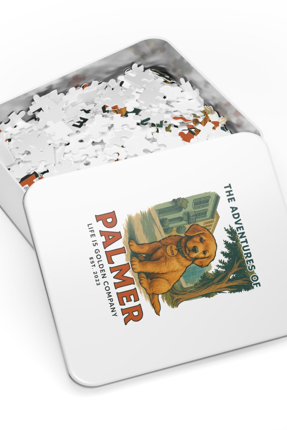 The Adventures of Palmer 1000 piece Jigsaw Puzzle with Tin