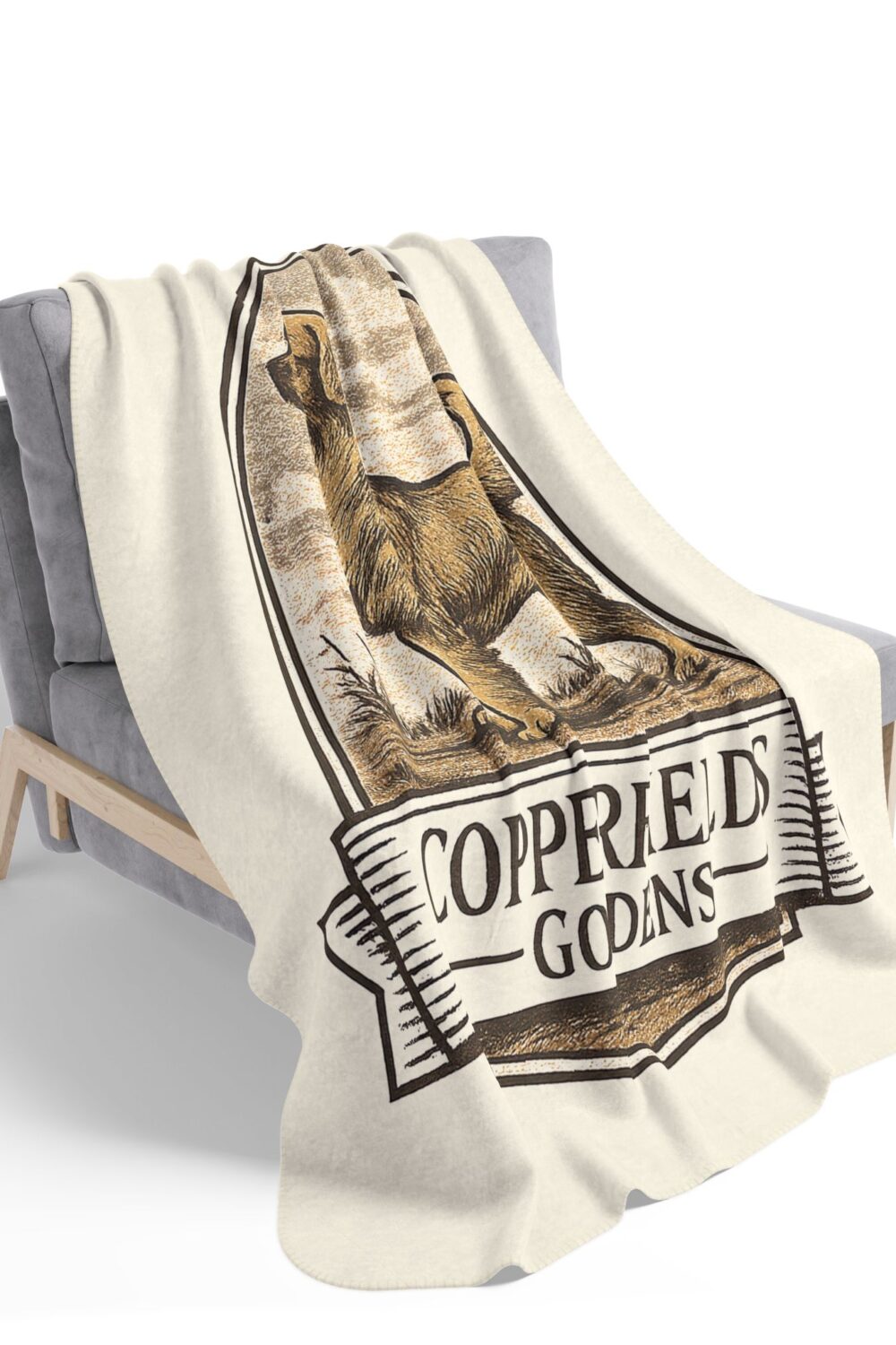Copperfield's Goldens Cozy Fleece Sherpa Blanket