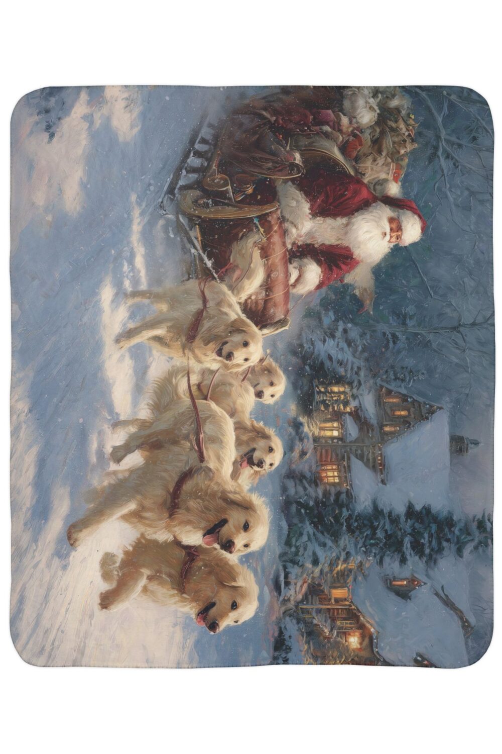 The Golden Sled Team - Fleece Sherpa Blanket
