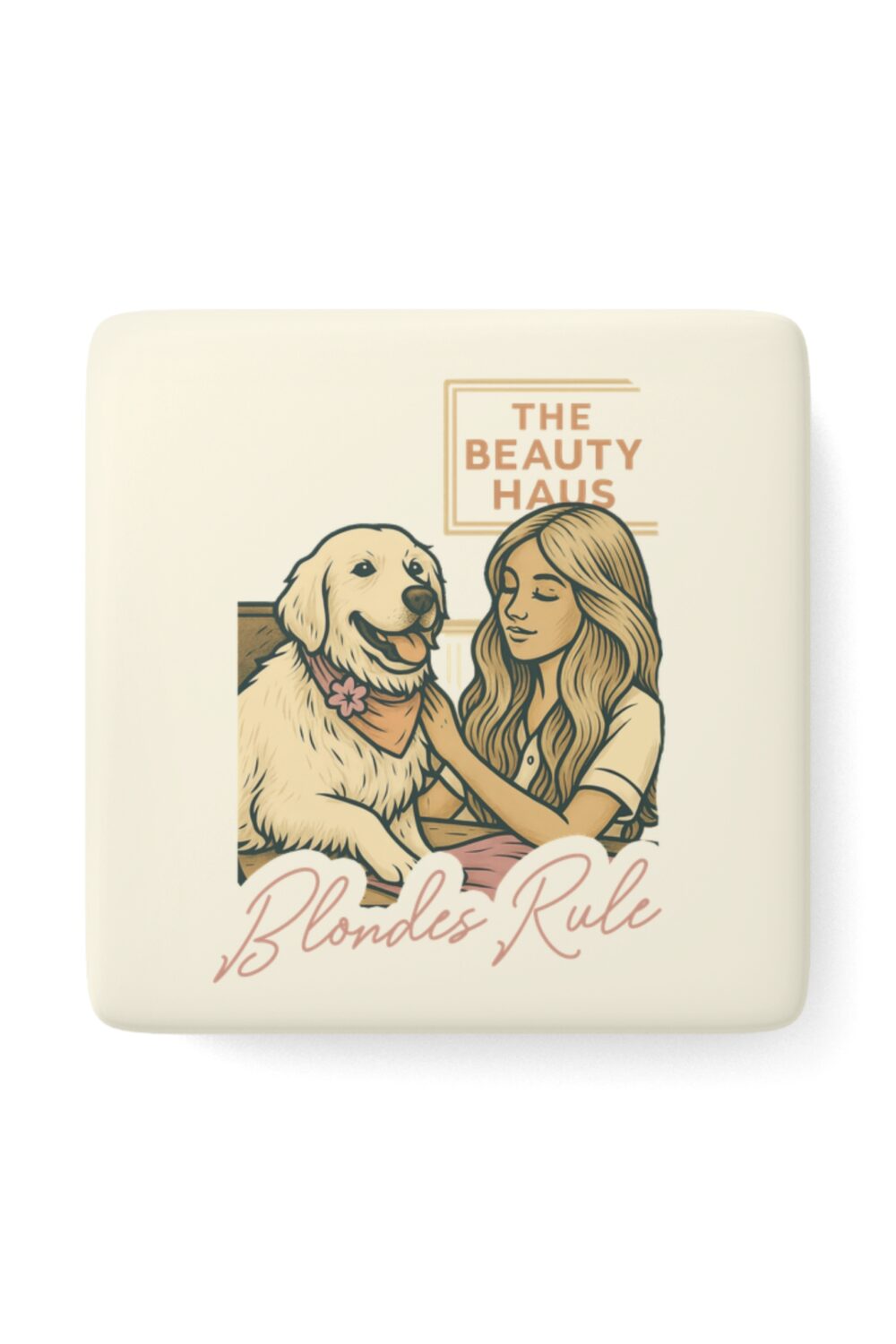 Blondes Rule Ceramic Magnet