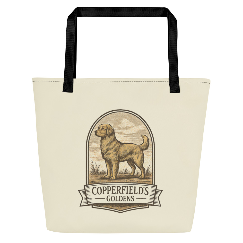 Copperfield's Goldens Large Tote Bag