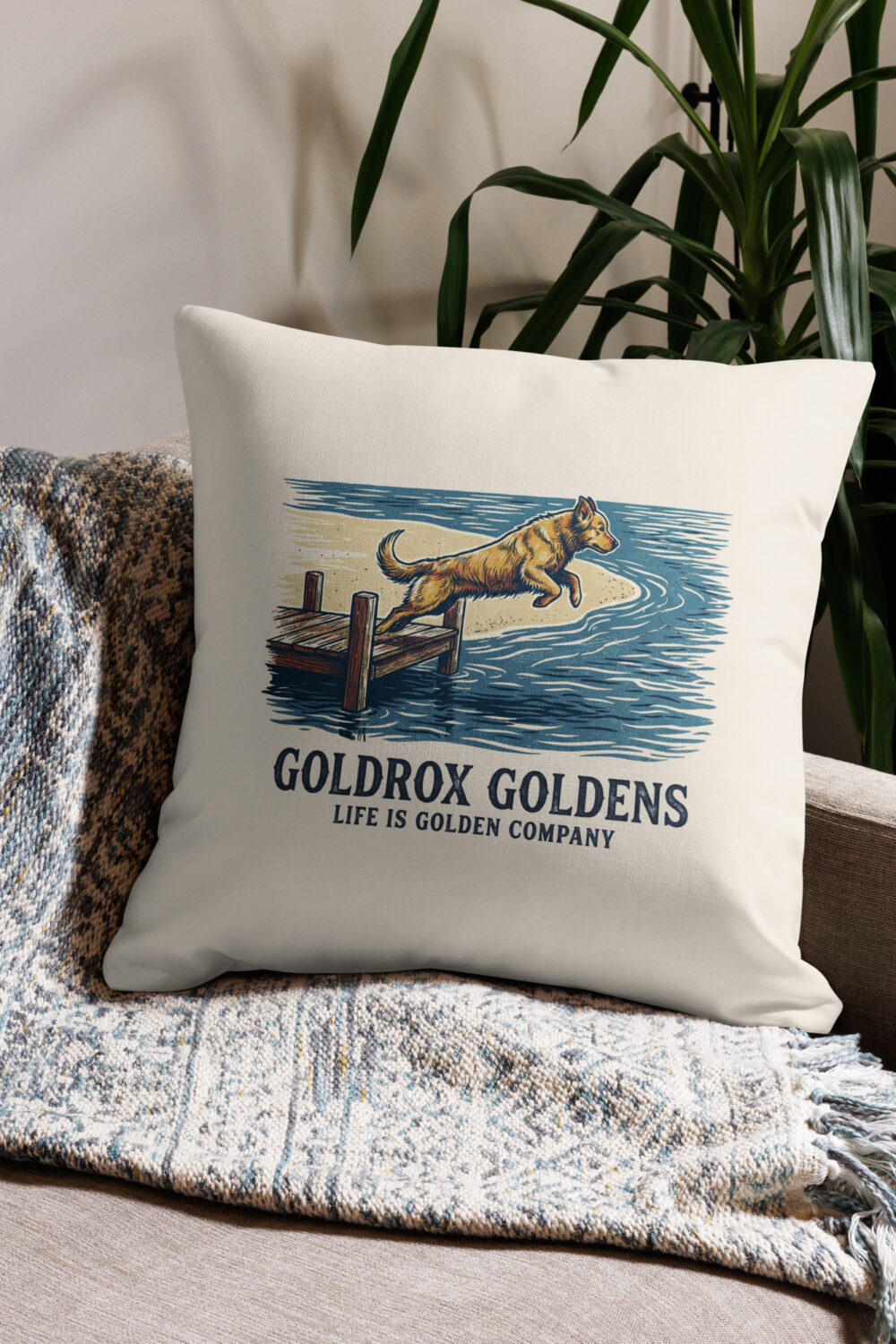 GoldRox - Dock Diver Pillow