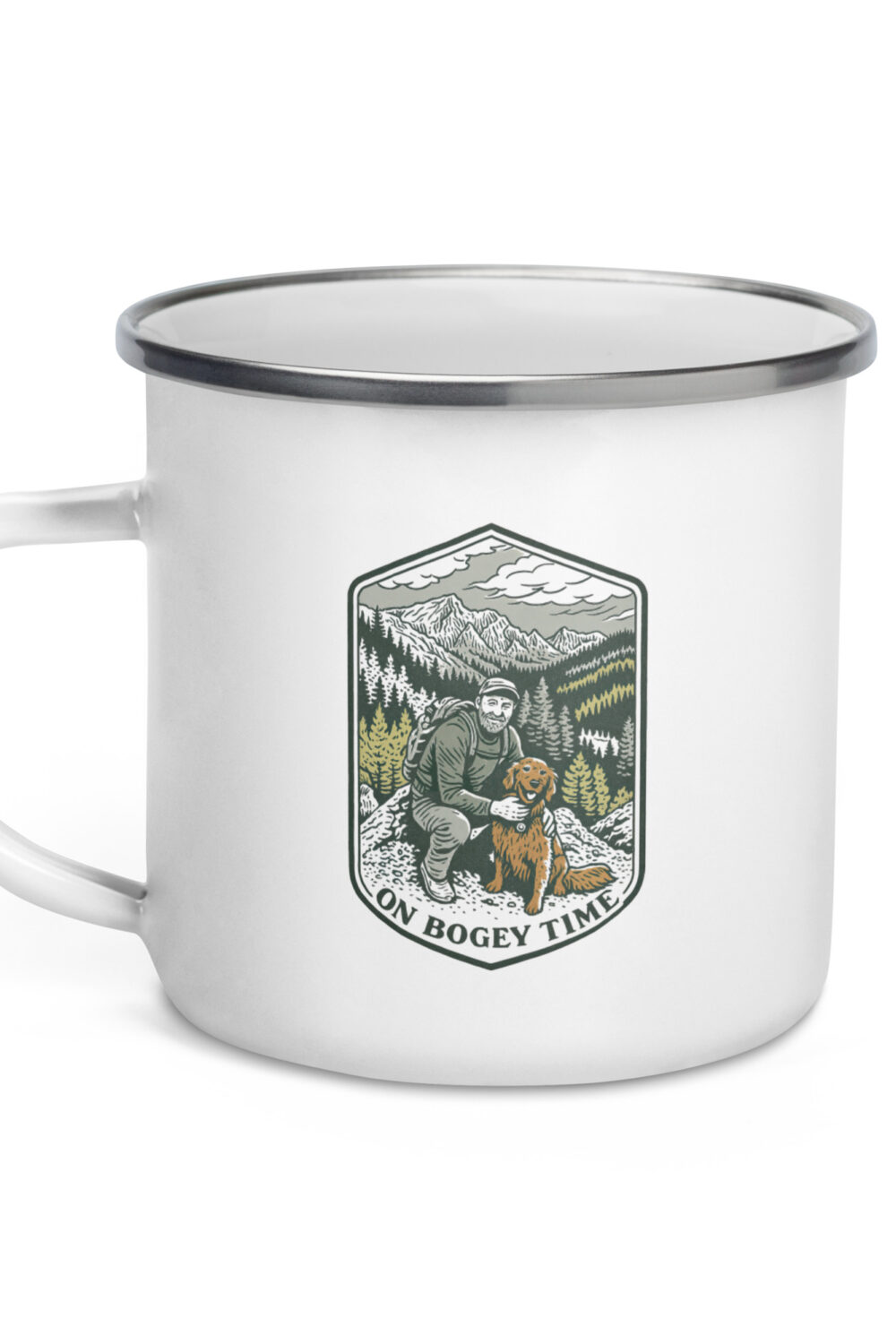 On Bogey Time Enamel Mug