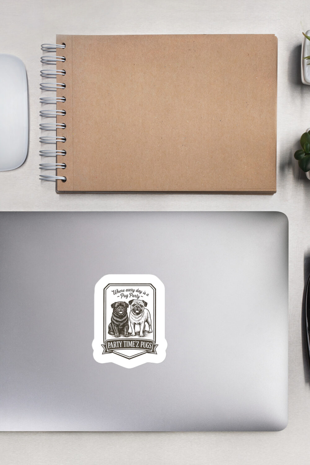 Party Time'Z Pugs Decal