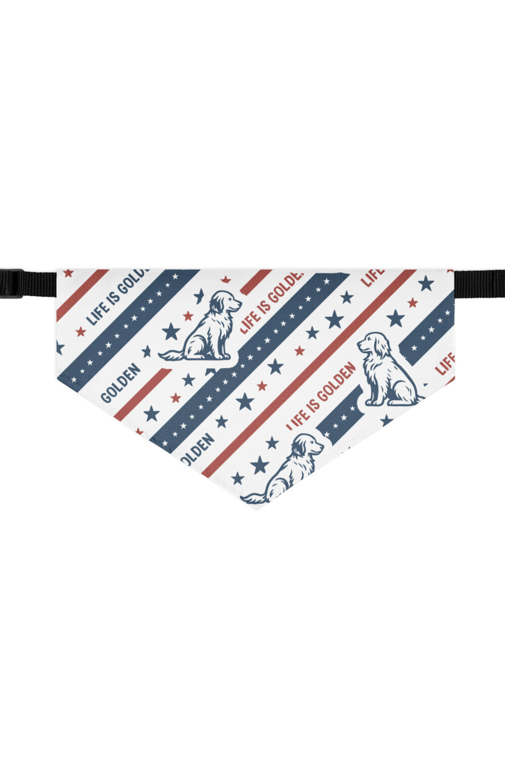 Liberty Dog Bandana with clips