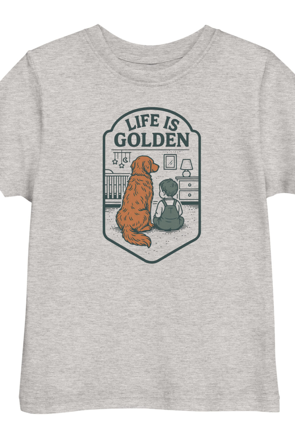 One Golden Year Toddler jersey tee