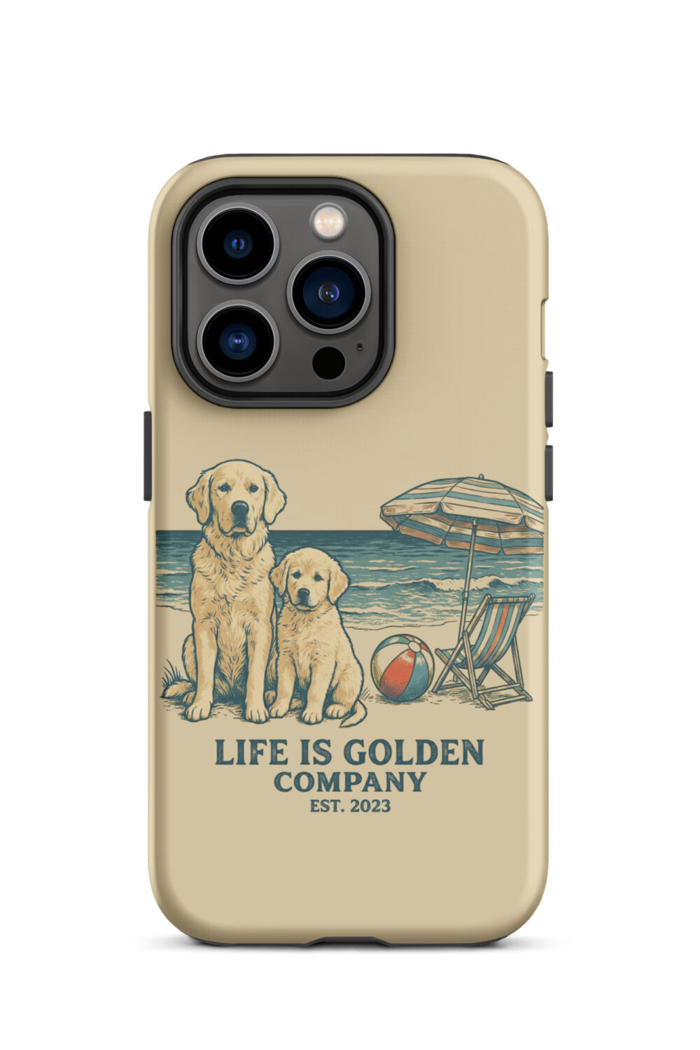 Beach Day Pups Tough Case for iPhone®