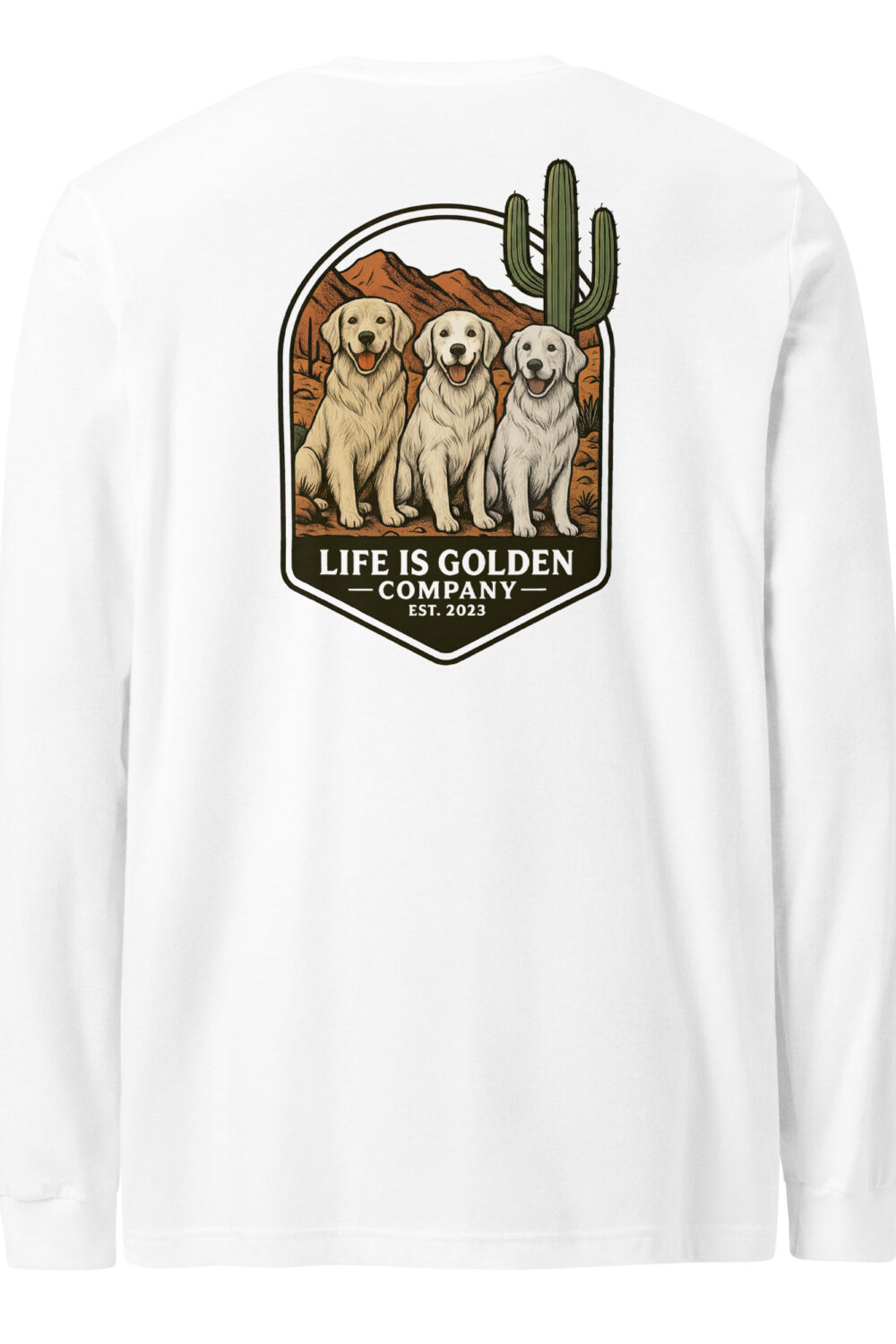 Desert Trails, Golden Tails Long Sleeve Tee
