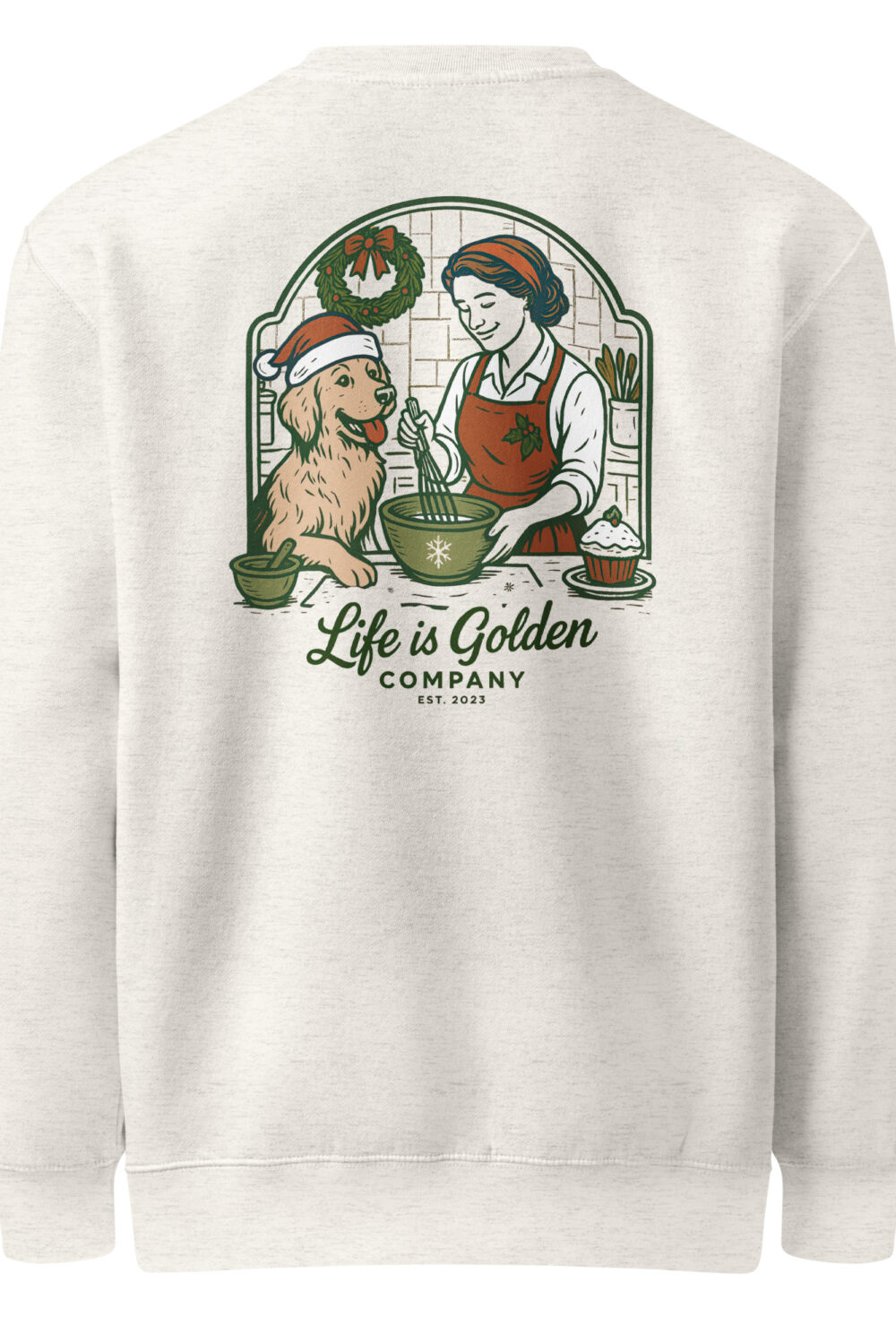 Santa's Little Baker - Yellow Golden Edition Unisex premium crew neck