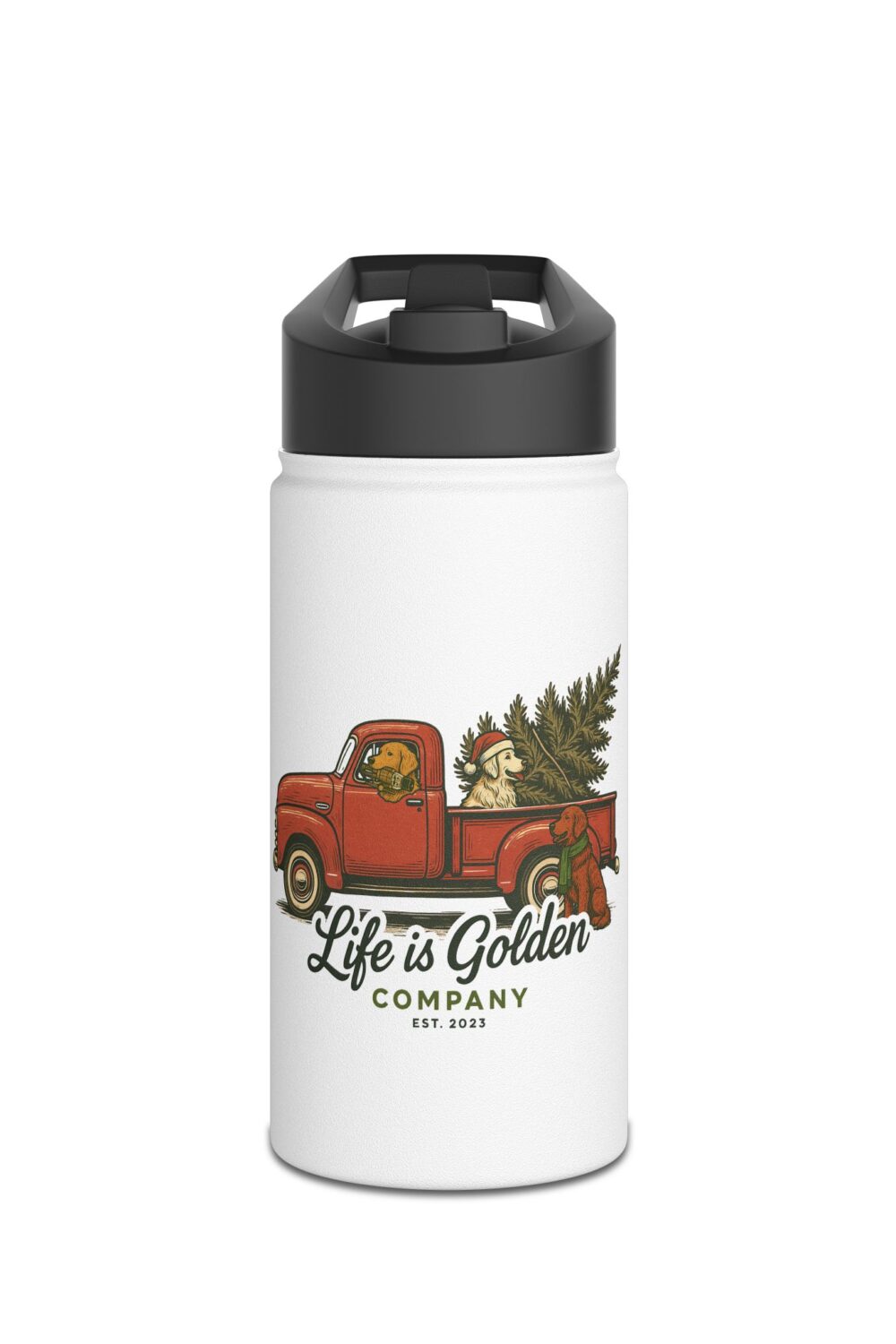 Christmas Convoy Stainless Steel Water Bottle