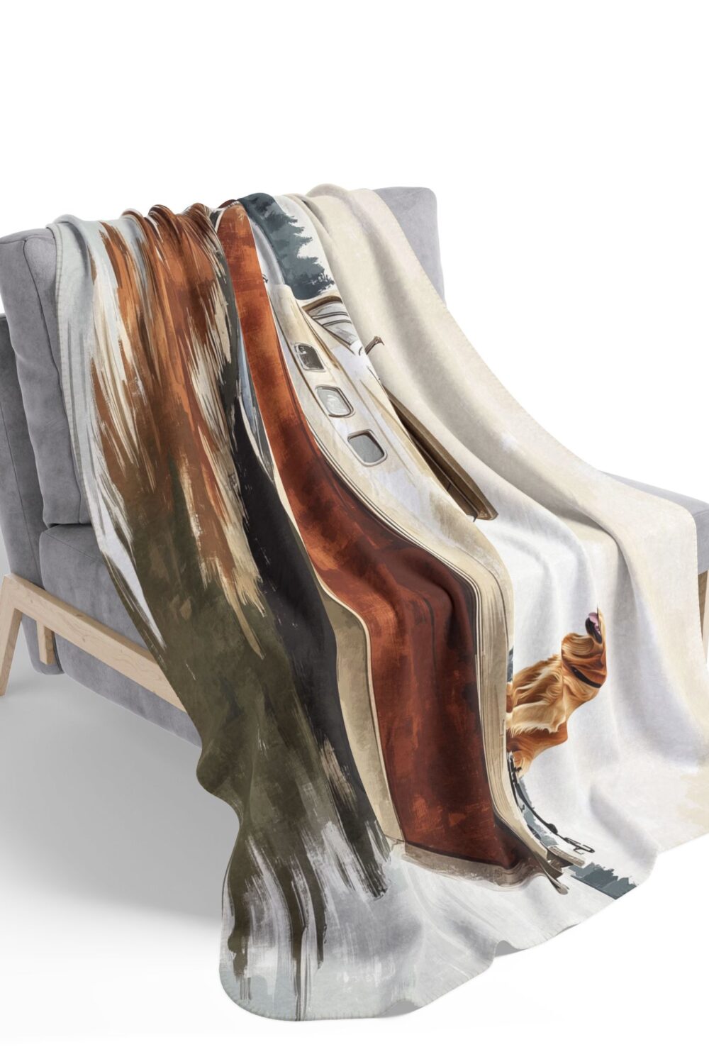 Anchors Away Cozy Fleece Sherpa Blanket