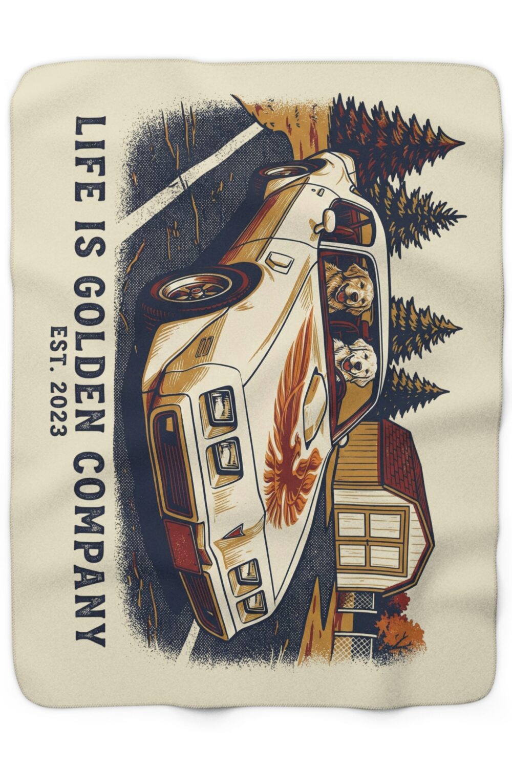 '78 Trans Am Cozy Sherpa Fleece Blanket