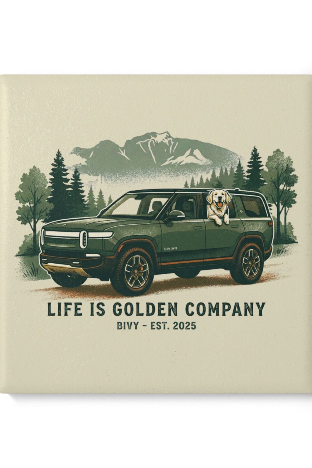 The Bivian Ceramic Coaster