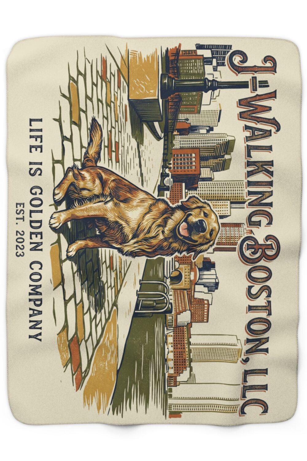 J-Walking Boston, LLC Cozy Sherpa Fleece Blanket