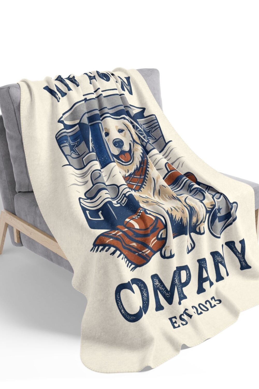 Lonestar Tailgater Cozy Fleece Sherpa Blanket