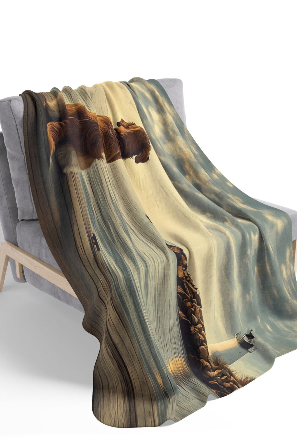 Silence is Golden Cozy Fleece Sherpa Blanket