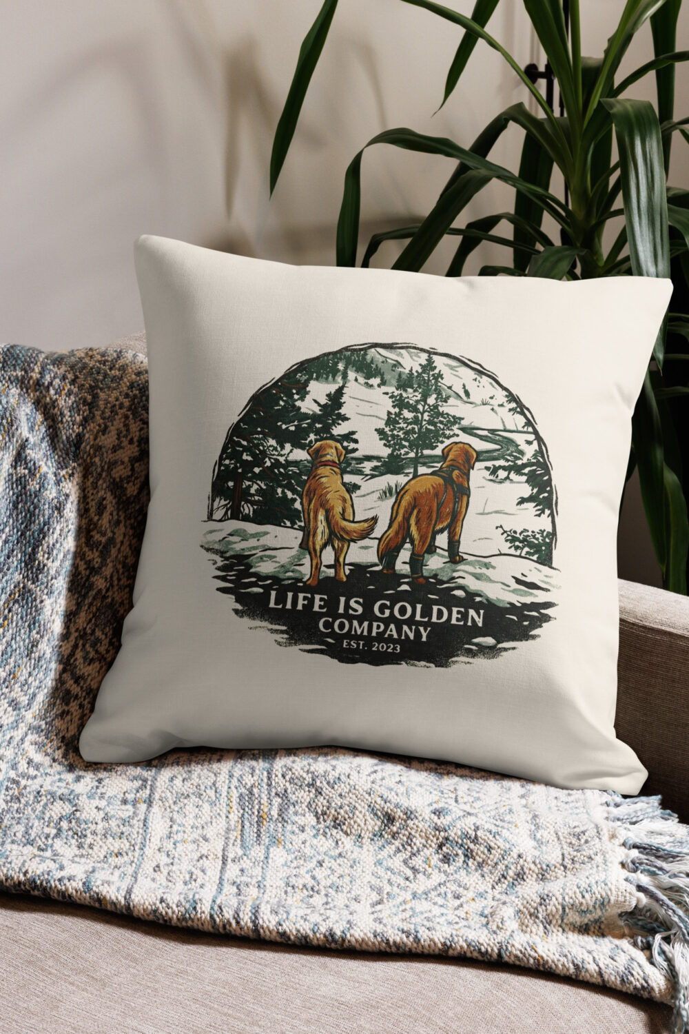 Where the Snow Leads Pillow