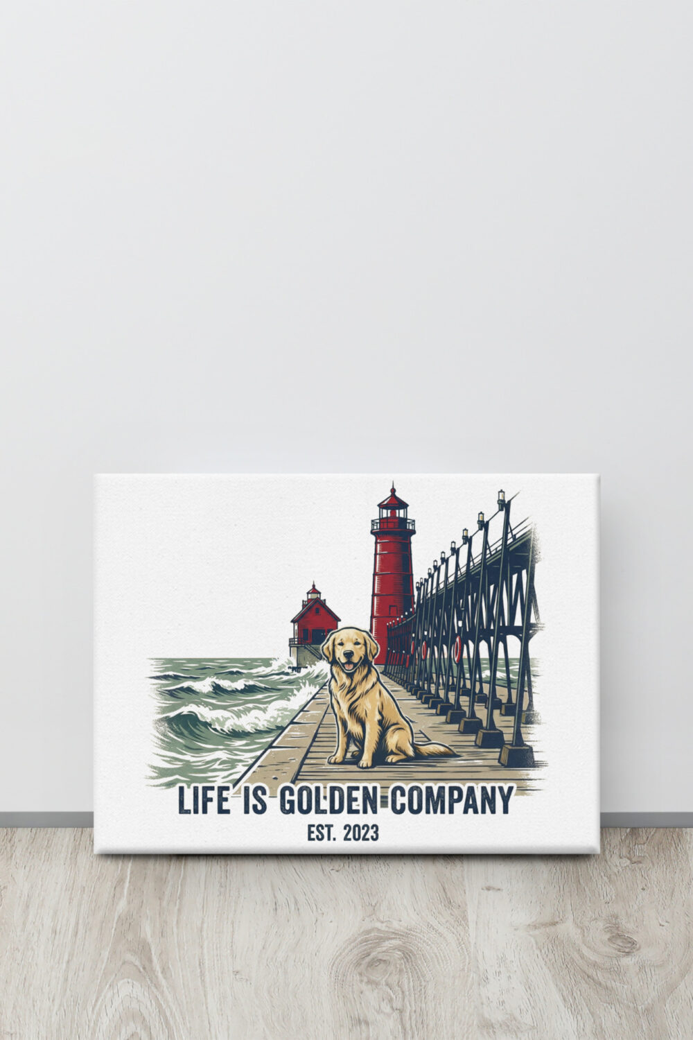 Pier Pup Canvas
