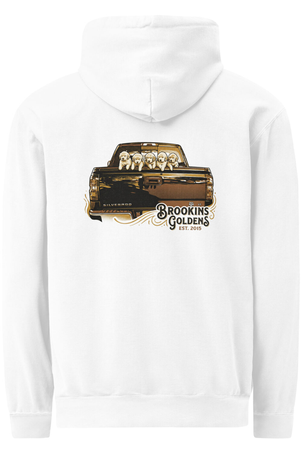Brookins Goldens Pickup Unisex garment-dyed hoodie