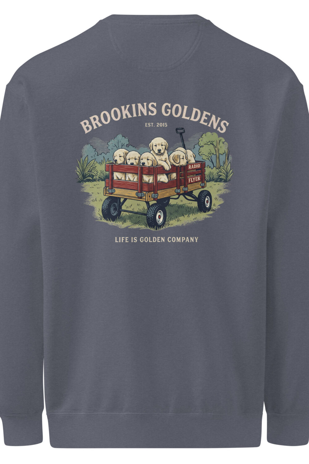 Brookins Wagon Unisex garment-dyed sweatshirt