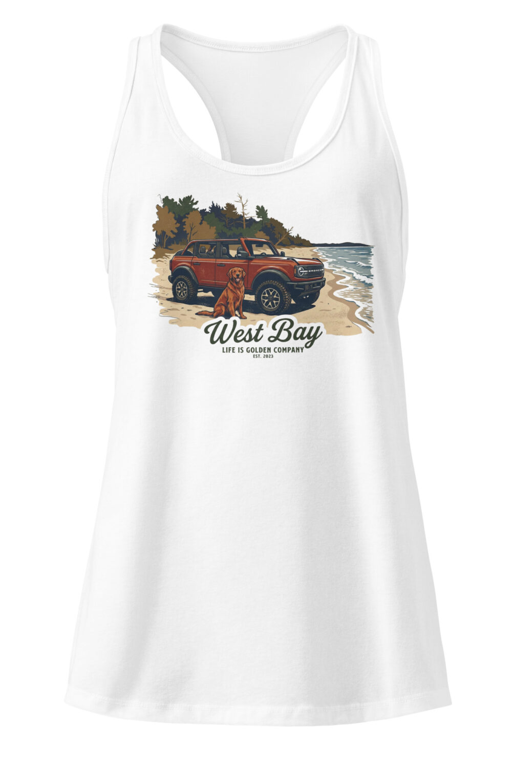 West Bay Women’s fitted racerback tank top