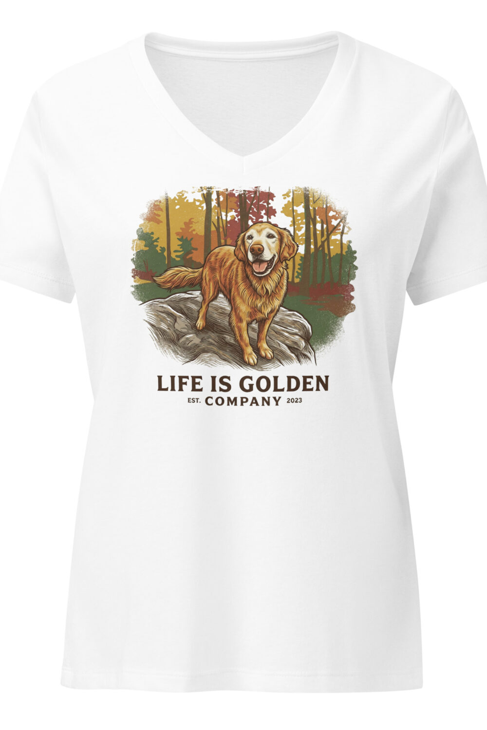 Autumn of a Golden Women’s relaxed v-neck t-shirt