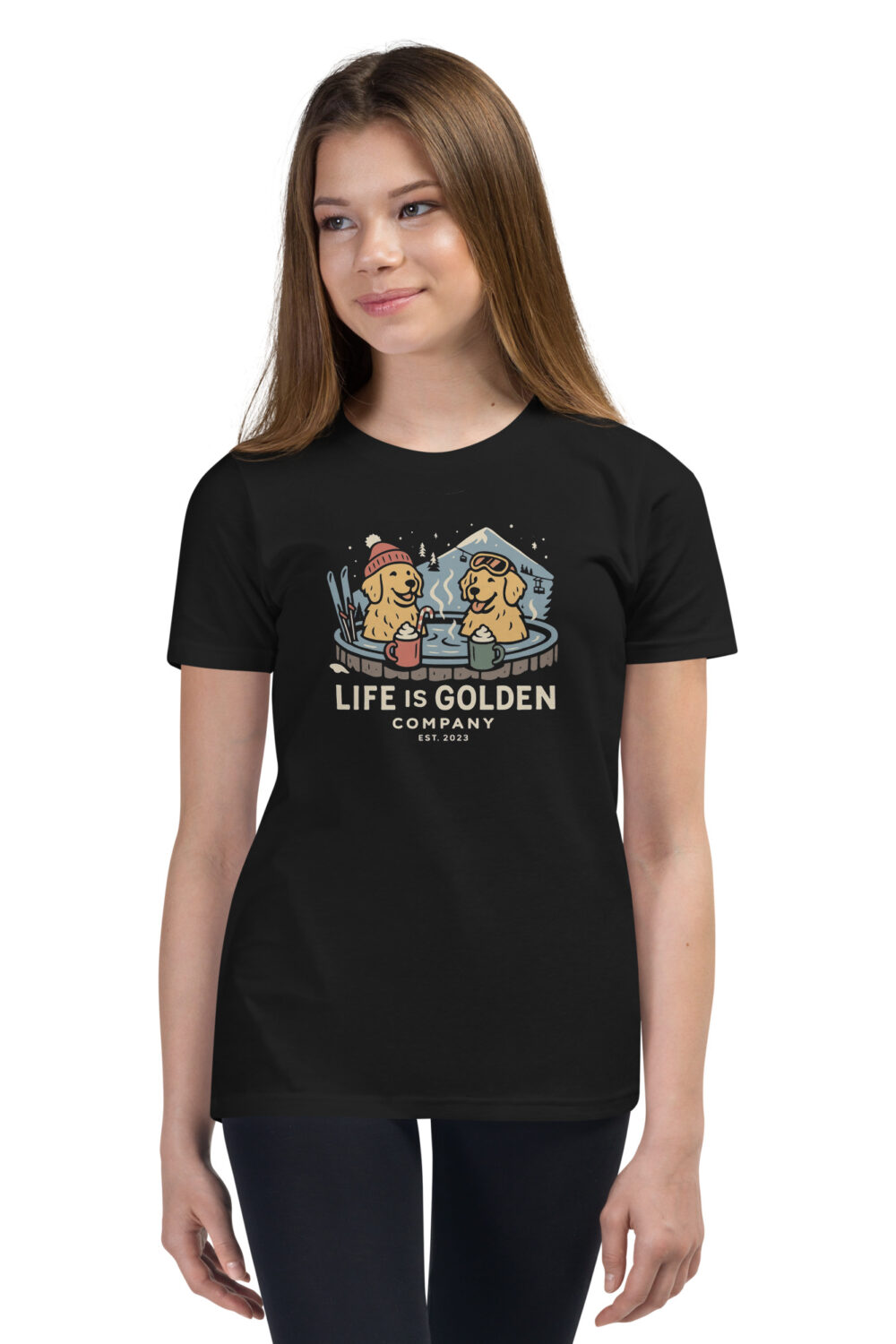 Hot Tub Dogs Youth Short Sleeve Tee