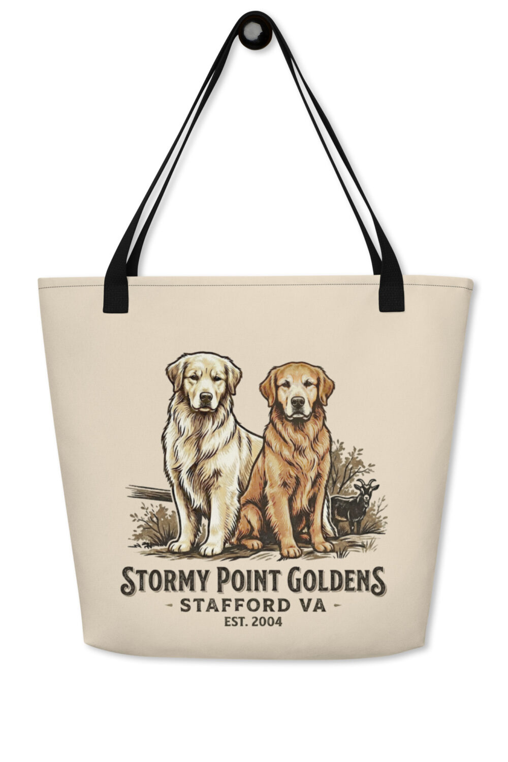Stormy Point Large Tote Bag