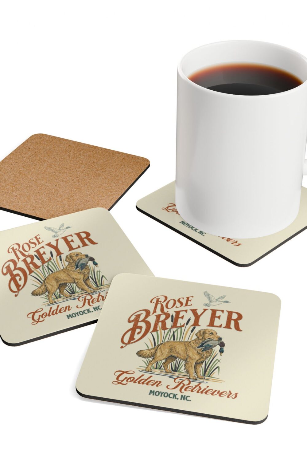 Rose Breyer Corkwood Coaster Set I