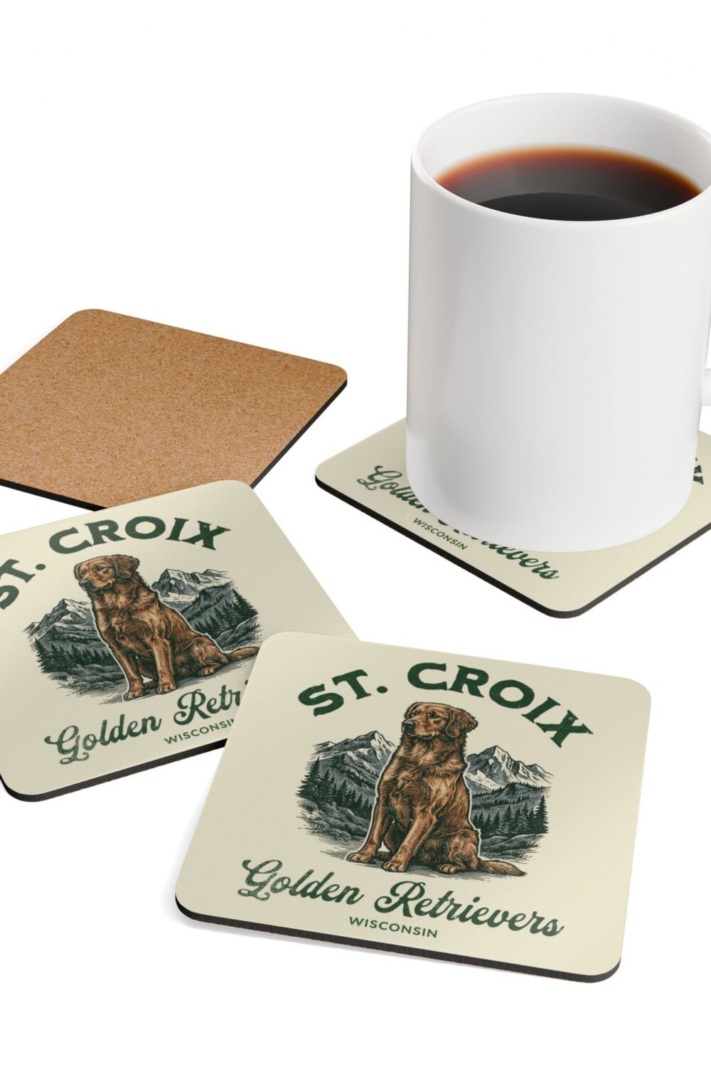 St. Croix Corkwood Coaster Set