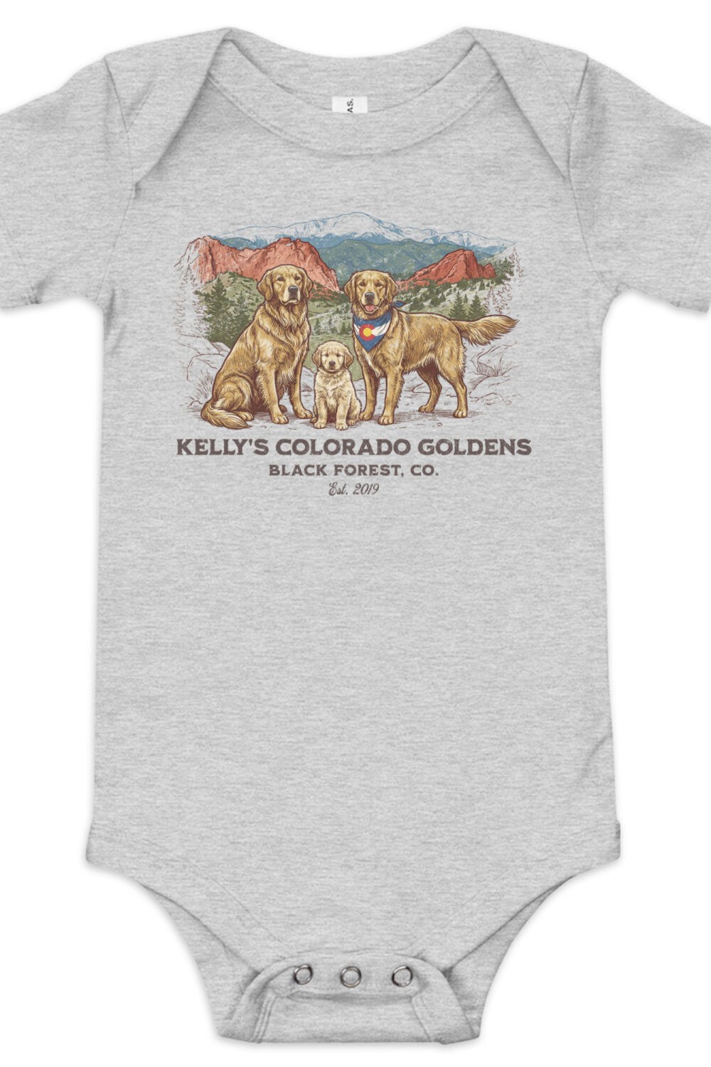 Kelly's CO Goldens Baby short sleeve onesie