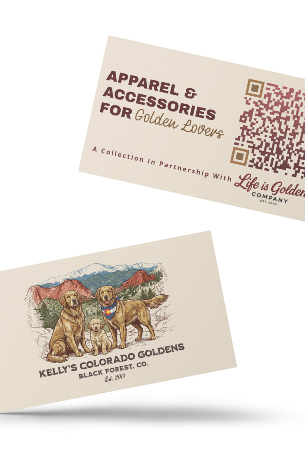 Kelly's CO Goldens Referral Cards