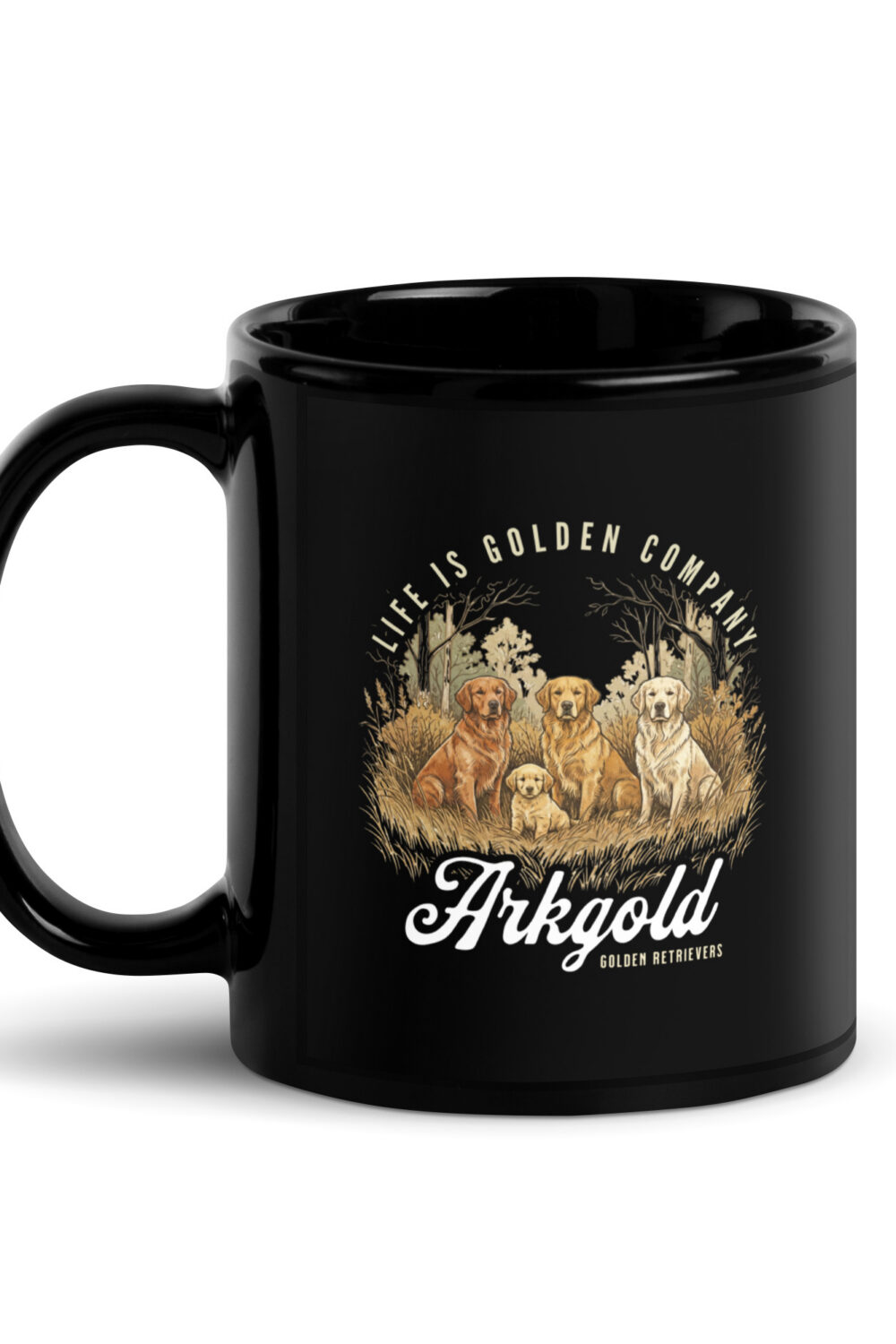 Arkgold Black Glossy Mug