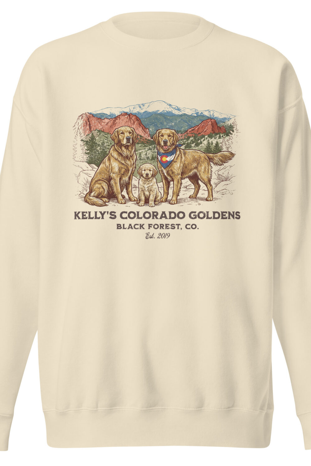 Kelly's CO Goldens Unisex Crew Neck Sweatshirt