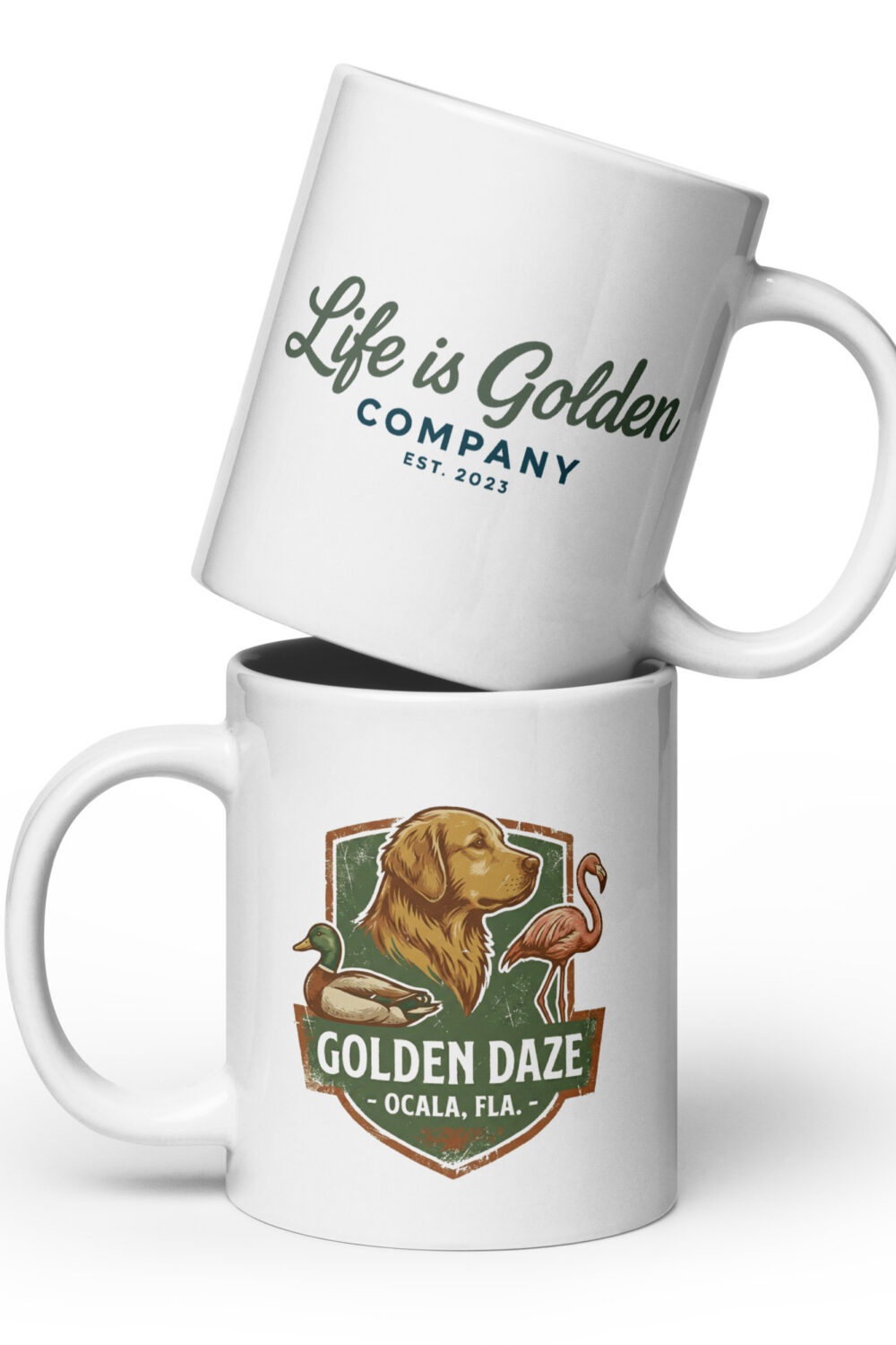 Golden Daze Emblem II Ceramic Mug