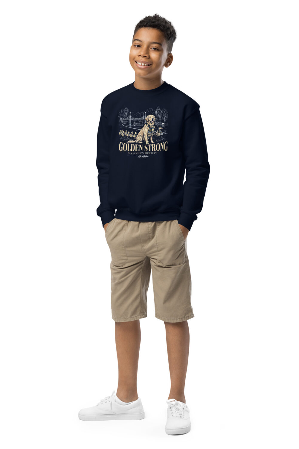 Make Way For Goldens Unisex Youth Crew Neck