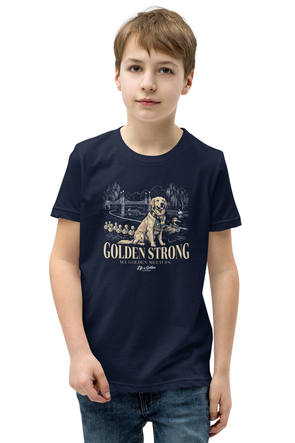 Make Way For Goldens Unisex Youth Short Sleeve Tee