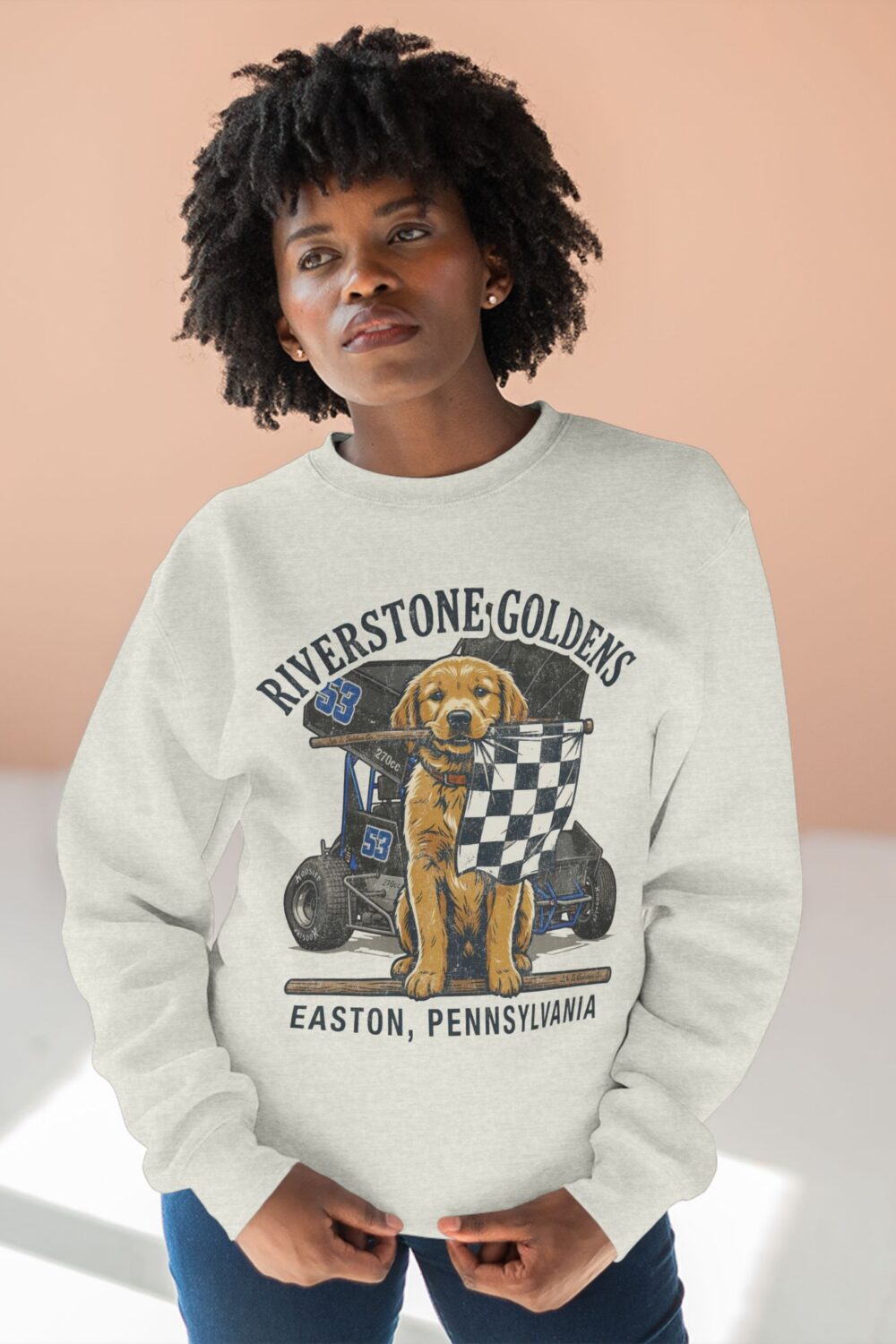 Riverstone Goldens Racing Unisex Crew Neck Sweatshirt