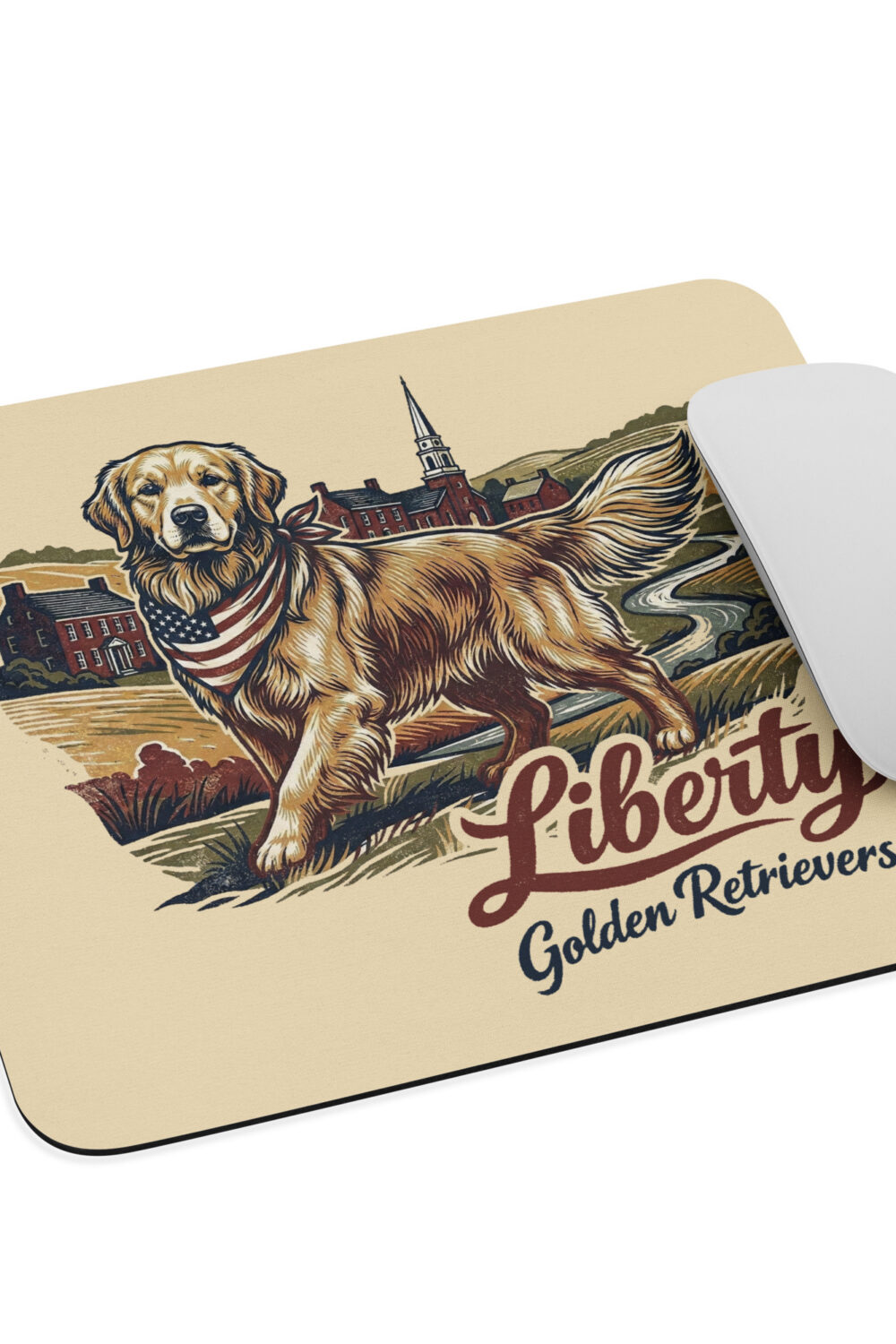 Liberty Golden Retrievers Mouse pad