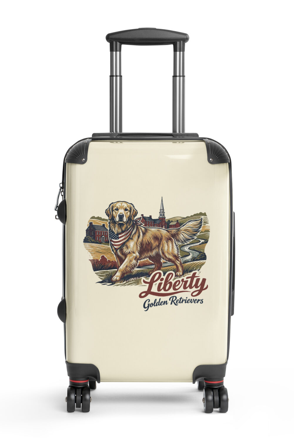 Liberty Golden Retrievers Hard-shell suitcase