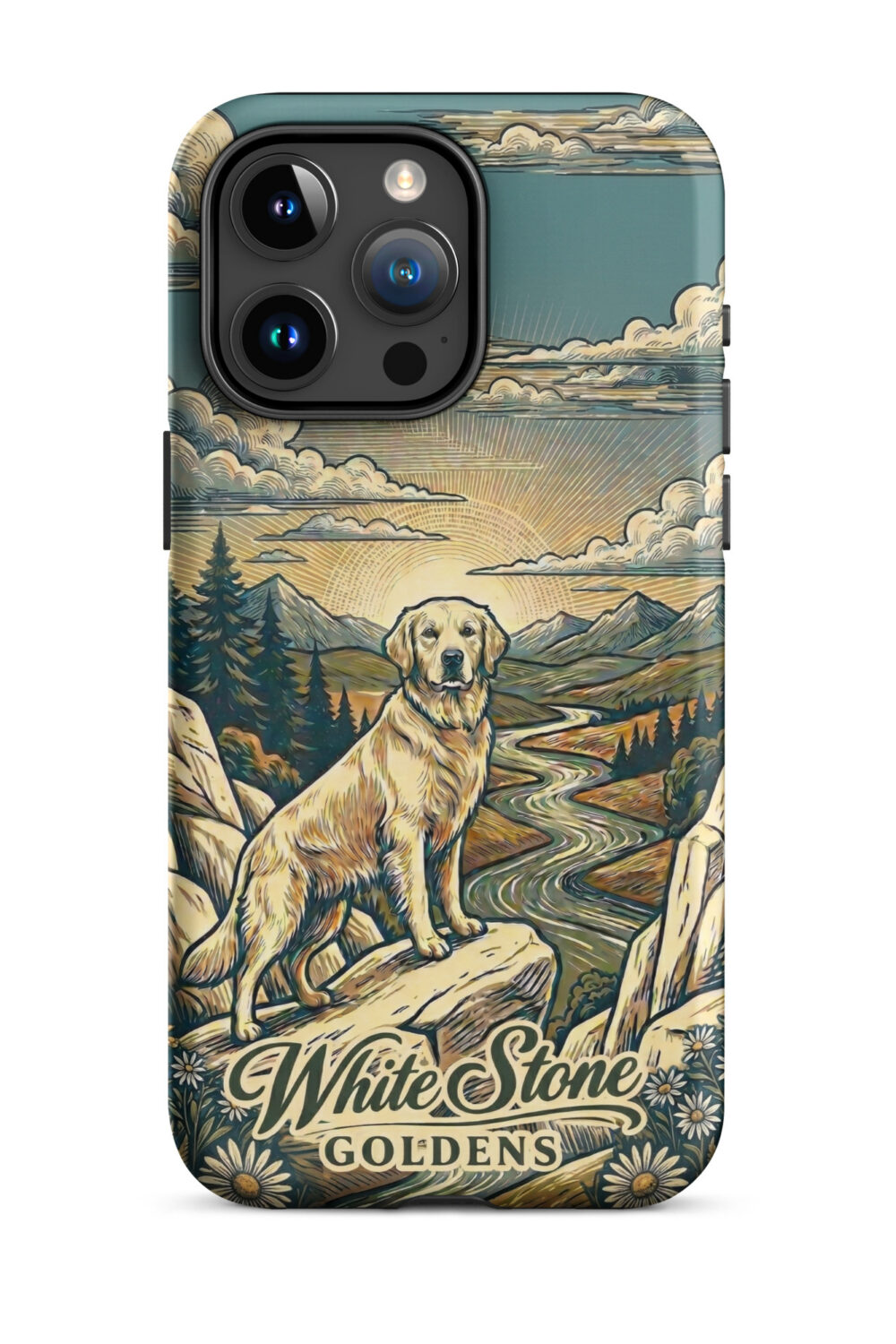 White Stone Goldens Tough Case for iPhone®